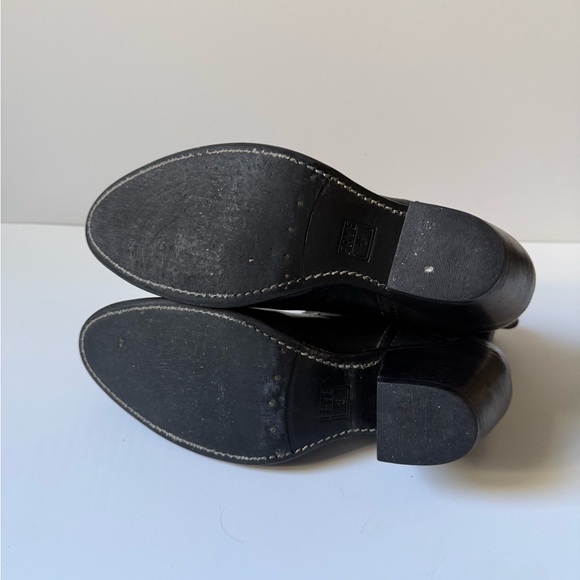 Frye Leslie Women’s Black Leather Western Zip Booties size 8.5 - Picture 10 of 10